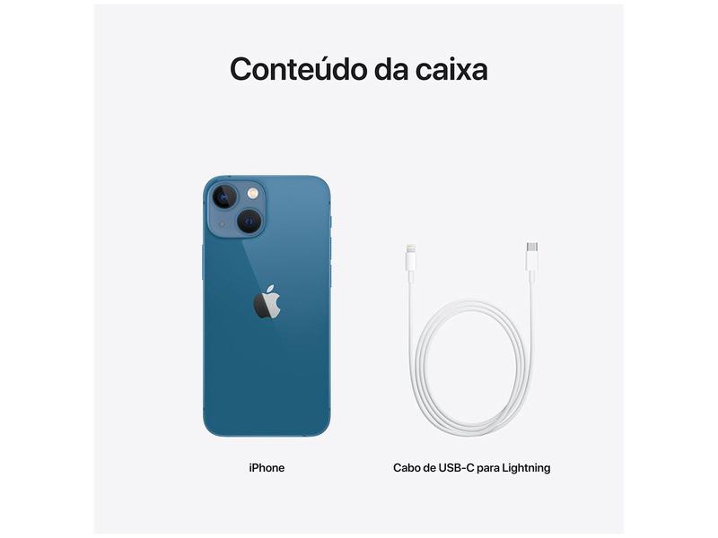 Apple iPhone 13 Mini 128GB Azul Tela 5,4” - 12MP iOS - iPhone 13
